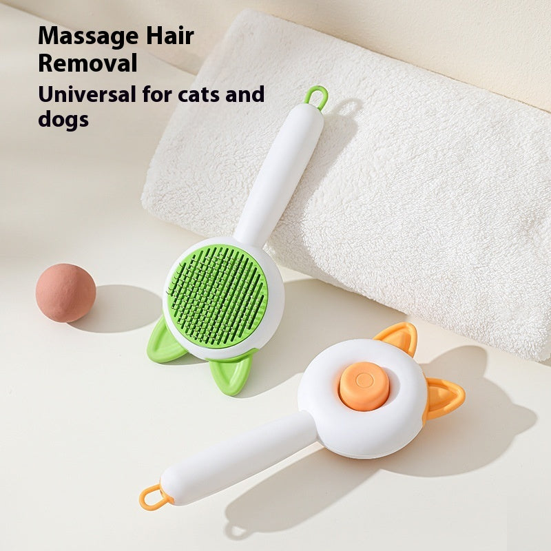 Pet Dog Brush Cat Comb Self Cleaning Pet Hair Remover Brush For Dogs