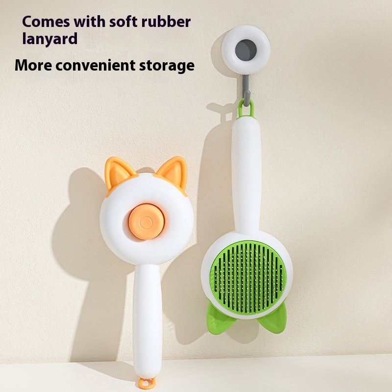 Pet Dog Brush Cat Comb Self Cleaning Pet Hair Remover Brush For Dogs