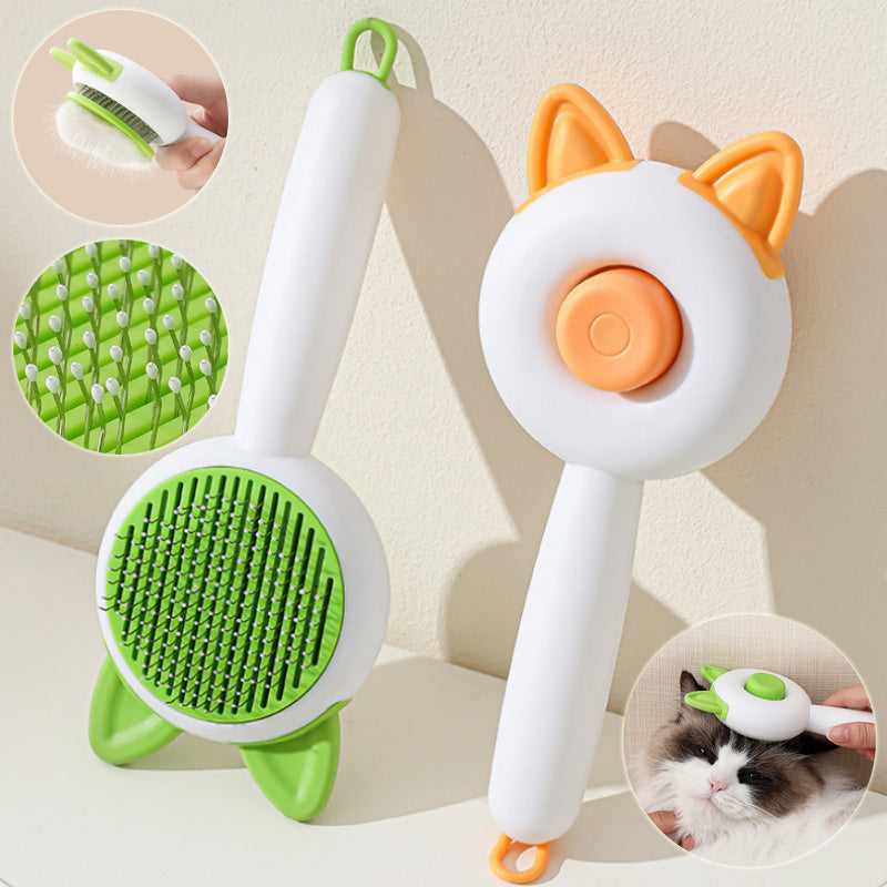Pet Dog Brush Cat Comb Self Cleaning Pet Hair Remover Brush For Dogs